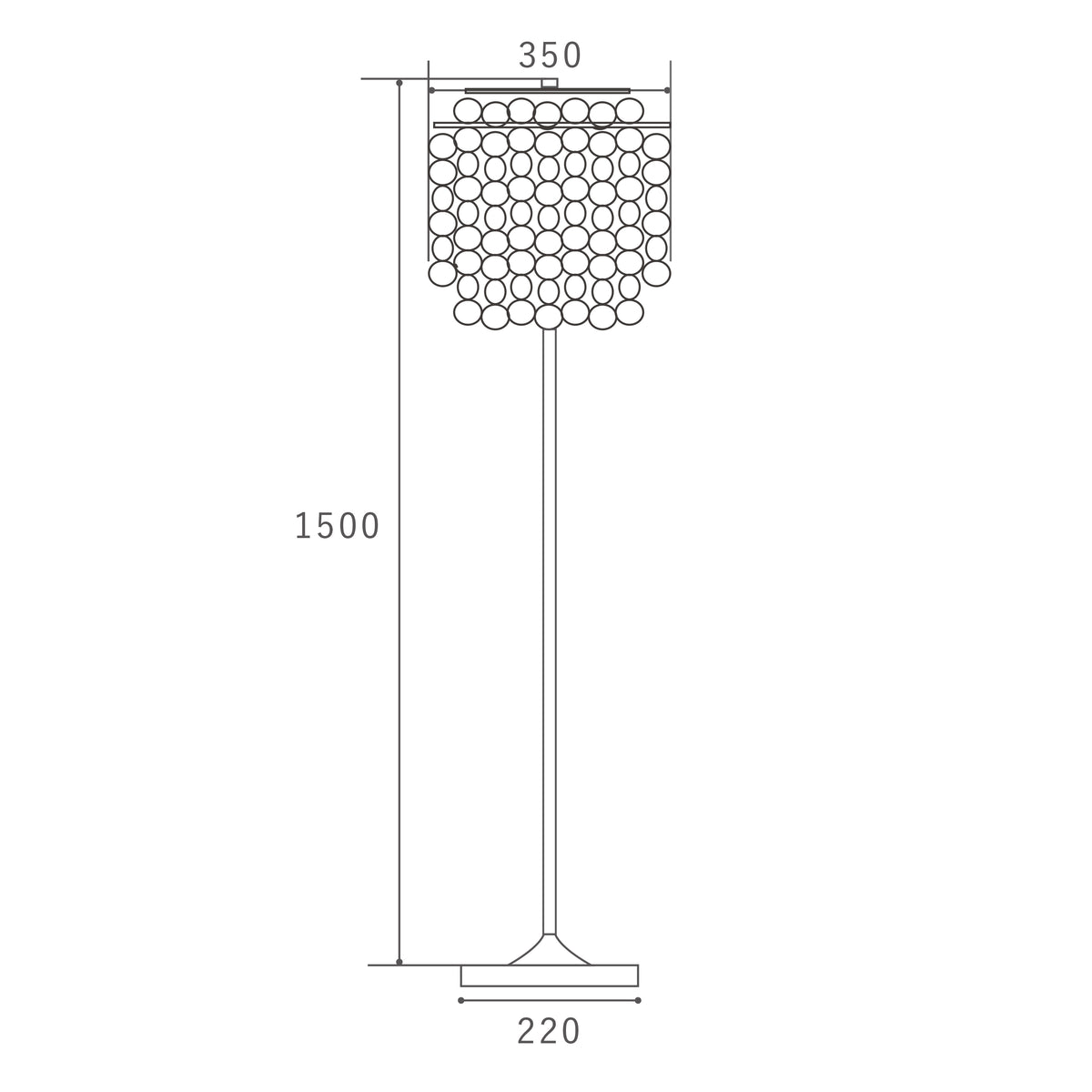 LCLP-008 | SHELL FLOOR LAMP シェル フロアランプ