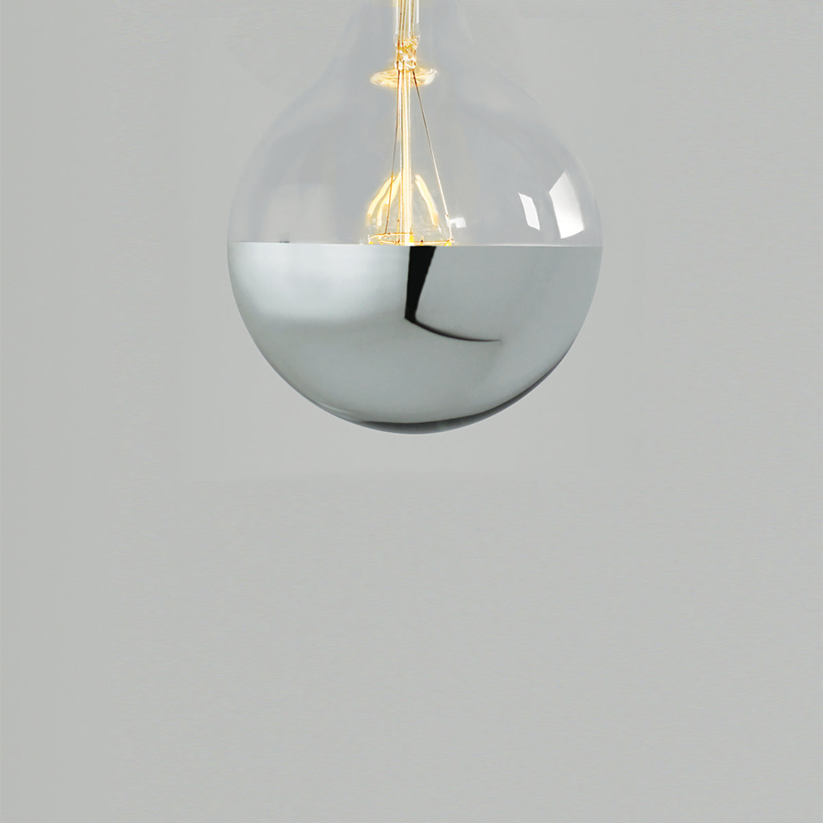 3G125-LEDSV | SUPER GLOBE LED-SILVER CAP-