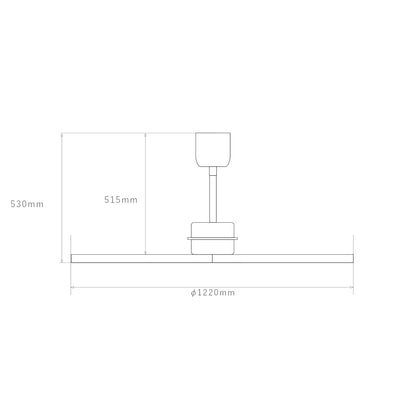 CF-005DC | BASQUE WOOD CEILING FAN バスク ウッド シーリングファン