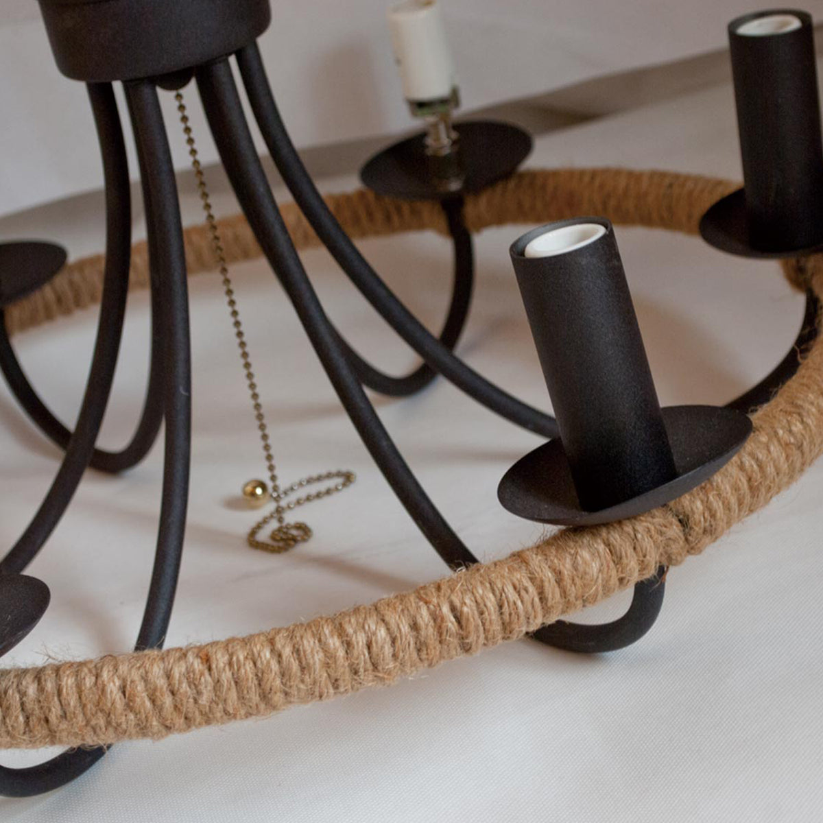 P-090040｜CIRCLE ROPE CHANDELIER サークルロープシャンデリア