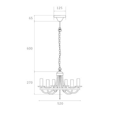 P-090030｜CIRCLE CHANDELIER サークルシャンデリア
