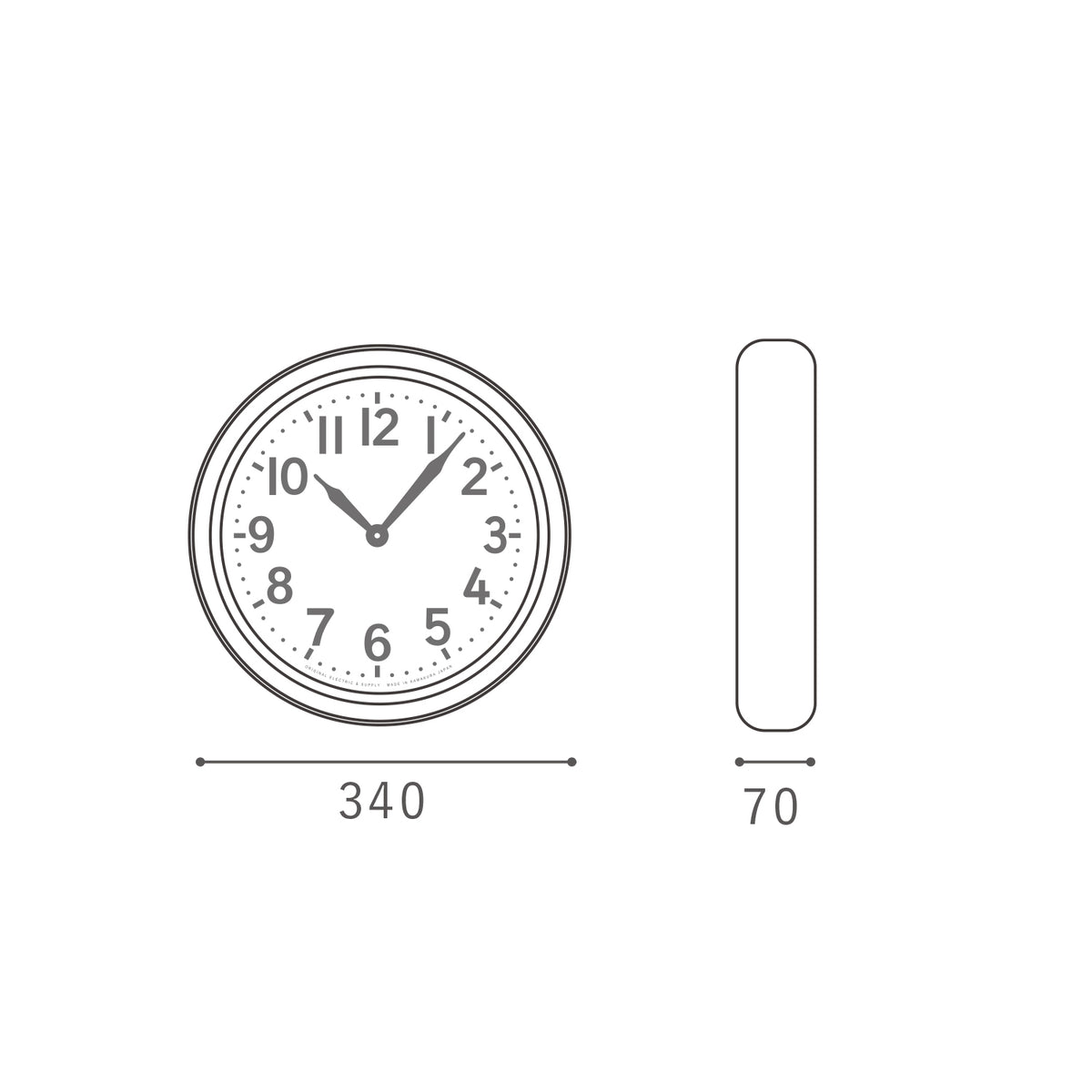 HK-001 | HK HORO CLOCK HK ホーロー クロック