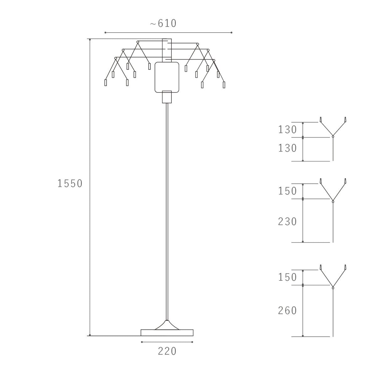 ME-002 | MEMORIA FLOOR LAMP メモリア フロアランプ