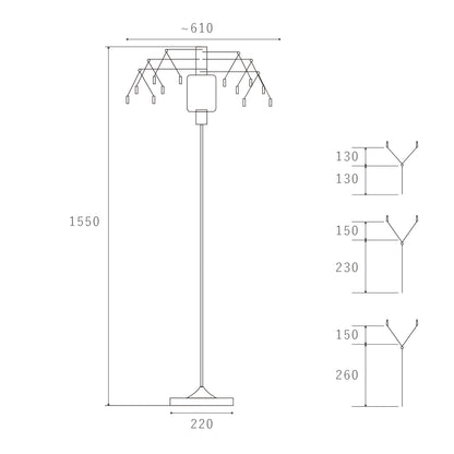 ME-002 | MEMORIA FLOOR LAMP メモリア フロアランプ